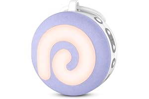 Dreamegg Machine à Bruit Blanc Bebe, D11 Machine à Bruit avec Veilleuse pour Enfant Adulte, avec 11 Sons Apaisants pour le Sommeil, la Chambre D'enfant et les Voyages, USB Rechargeable (Violet)
