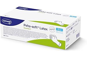 Peha-soft latex comfort Untersuchungshandschuh, puderfrei, Gr; S, 100 Stück