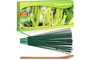 SCENTORINI Bastoncini di Incenso con Citronella Naturale Ideale per Esterni come Giardini, Balconi e Terrazzi, 120 pezzi