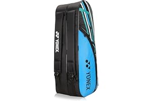 Yonex Stylish Badminton Kit-Bag |Double Zipper Compartment for Storage of 6 Rackets and Clothes|Side Pocket |Back Straps |Accessories Compartment |Made in India