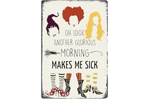 QYLAZUNE Halloween Decorations Outdoor Three Witch Vintage hanging Metal Signs Wall Art Halloween scary Style Outdoor Indoor creepy witches Decor for, Yard, Garden, Tree, Party, door, Home, Etc