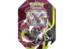 Pokémon: Lata Megapotencia: Mega-Darkrai ex de JCC Pokémon (4 Sobres de Mejora y 1 Carta holográfica de promoción)