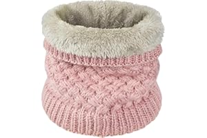 heekpek Sciarpa in Maglia Unisex Circolare Scaldacollo a Maglia Spessa Inverno Scamosciato Spessore Scaldino per Sciarpa per Donne e Uomini Sciarpa