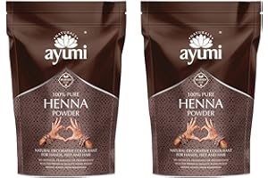 Ayumi, Pure Henna Powder, Natural Hair Colouring, 2 x 200g