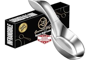 GOURMET EASY Poggiamestolo da cucina infrangibile per piano cottura, in acciaio inox di alta qualità, per bancone della cucina, lucidato a specchio, resistente con un aspetto lussuoso, lavabile in lavastoviglie