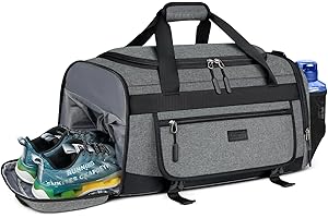 IGOLUMON 55L Große Sporttasche Reisetasche für Damen und Herren Sporttasche mit Schuhfach & Nassfach Trainingstasche Gym Fitnesstasche Schulsporttasche Handgepäck Tasche Weekender Bag