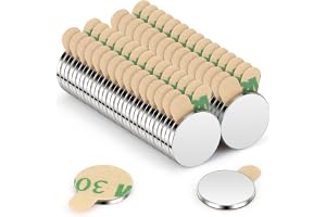 Wukong neodymmagneter 10 x 1 mm | Set med 60 extremt kraftfulla runda minimagneter för magnettavla, magnettavla, kylskåp, han