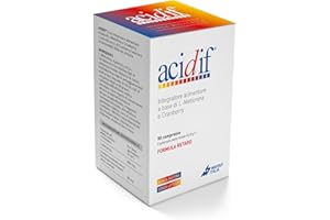 BIO-HEALTH Acidif® - Integratore Alimentare a Base di L-Metionina e Estratto Secco di Cranberry (Mirtillo Rosso) che Favorisce la Funzionalità Urinaria, 90 Compresse in Formula Retard senza Glutine/Lattosio