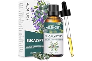 AESHORY Eucalyptus Essential Oils 100ml, Pure Natural Eucalyptus Oil Essential Oil for Diffusers for Home, Aromatherapy, Relax, Inhaling, Air Freshening
