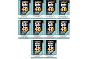 Alcotec 10x Turbohefe 48h Dual, bis 21% Alkohol (10 Packungen)