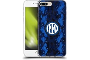 Head Case Designs Licenza Ufficiale Inter Milan Home 2021/22 Kit Crest Custodia in Gel [Protezione di Grado Militare] Compatibile con Apple iPhone 7 Plus/iPhone 8 Plus