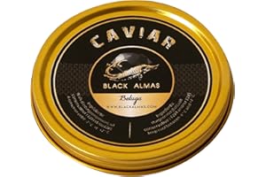 BLACK ALMAS Caviale Beluga (Huso Huso) 2 x 50 gr - Caviar Beluga Origine