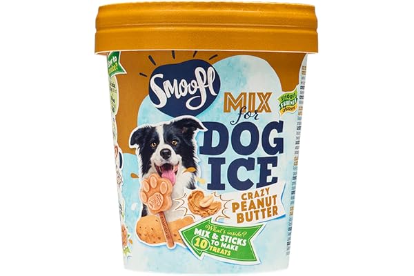 Smoofl Snacks pour chiens : crème glacée rafraîchissante et friandise saine pour chiens