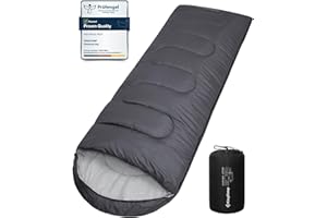 KingCamp Oasis Sleeping Bag Camping 3-4 Season Waterproof Lightweight Single for Children & Adults, Left-Right Connectable to Double Sleeping Bag, Ideal for Travel and Outdoor Activities