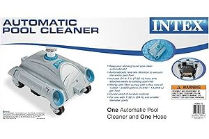 LEGNAGOFERR S.R.L LEGNAGOFERR - Intex 28001 Auto- Pool-Reinigungsroboter kleiner Roboter für die Reinigung von oberirdischen Pools Schlauch 7,5 m Kollektion Intex Store