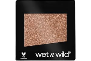 Wet n Wild - Color Icon Eyeshadow Glitter Single - Ombretto Glitter Brillante Singolo Ambrato - Super Pigmentato, con Formula Idratante e Setosa - Vegan - Toasty