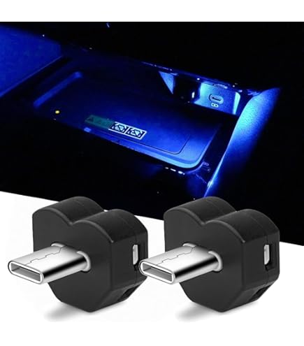 USB Dachlampe für Auto, Mini romantische USB LED Auto Innenbeleuchtung mit 4 Farben und 9 einstellbaren Modi, Plug and Play USB Lampe für Atmosphärendekorationen/Auto/Zuhause/Party