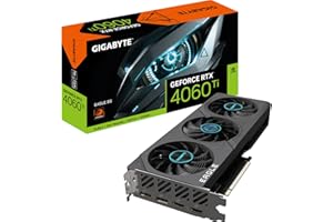 GIGABYTE GeForce RTX 4060 TI EAGLE 8GB Carte graphique - 8GB GDDR6 18Gbps 128bit, PCI-E 4.0, 2x DisplayPort 1.4, 2x HDMI 2.1a, NVIDIA DLSS 3, Supports 4K, Ada Lovelace Arch, GV-N406TEAGLE-8GD