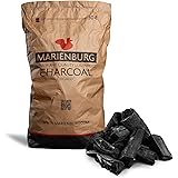 Marienburg Organic Restaurant Grade Lumpwood BBQ Charcoal for Barbecues and Pizza Ovens, 30L