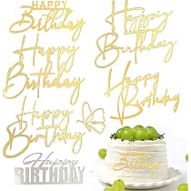 Happy Birthday Cake Topper Zahlen 0-9 – 10-teiliges Set In Gold | Acryl Tortenaufsätze Für Geburtstag & Hochzeit