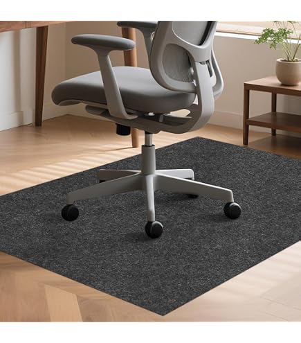 Tapis De Protection Transparent Pour Chaise De Bureau - PVC, Antidérapant, Protège Sols Durs 60x120cm à 100x140cm - 7