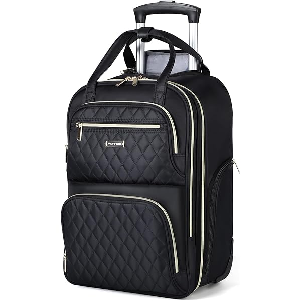 BAGSMART Rollende laptoptas met wielen past tot 17,3 inch