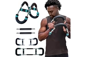 LOITTAINUE Twister Armtrainer, Verstellbares Brust Trainingsgerät & Muscle fit Gerät (30-50 kg / 70-110 lb), Tragbarer Power Twister mit abnehmbarem Design, Trainingsgeräte für Zuhause, Büro & Reise