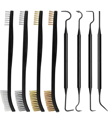 Set 6 Spazzole Metalliche Per Pulizia - In Ottone, Acciaio E Nylon, Per Rimuovere Ruggine E Sporco, 7/9 Pollici - Foto 4