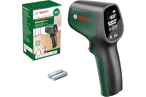 Bosch Home And Garden Termo-Detektor Universaltemp (Od -30°C do +500°C, Łatwy i Precyzyjny Pomiar, 3 Wstępnie Zdefiniowane Grupy Materiałów, Opakowanie Kartonowe)