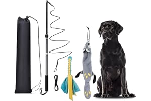 KOXXUD Reizangel Hunde, Profi Reizangel für Kleine, Mittelgroßer, Große Hunde für Ultimativen Spielspaß & Körperliche Auslastung （Seilstreifen + Biber）