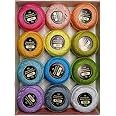 WonderFil Eleganza Perle Cotton Thread - Candy Hearts Sampler Set (6 Colors, 42 Yards Each)