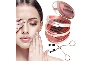 CHLFFUA Magnet Wimpern 3D Magnetische Wimpern Natürlicher Look Wiederverwendbar Wasserdicht Kein Kleber Erforderlich Mit Applikator Für Tägliches Make-up Oder Dating, Hochzeit, Party