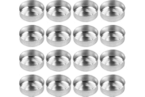 EXCEART 100 sztuk aluminiowych świeczników typu tealight, puste świeczniki na świeczki typu tealight