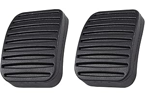 CANTONDZ Brake/Clutch Pedal Pad Cover Compatible with Vauxhall Corsa D E Meriva Adam 93188880 2Pcs