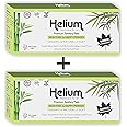 Helium Biodegradable Bamboo Premium Sanitary Pads - (Pack Of 2*25 = 50 Pads - XL-290mm),Pure Cottene,100% Rash-Free-Periods,Full-Day&Full-Night,High Absorbent, Heavy Flow, High Absorbent, Extra Long.