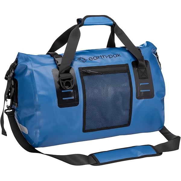 AQuos 100L Wasserdichte Reisetasche | Dry Bag Aus LKW-Plane, Mit Rucksackgurten, Rollverschluss