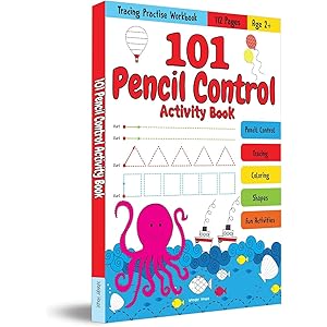 101 Pencil Control Activity Book For Kids: Tracing Practise Book | Age 2  and up | 4 hours of writing activities