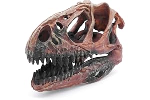 Kocris Casa Dinosaure Crane Décoration D'Aquarium Décor Decoration Statues Halloween Tete De Mort Decoration Deco Crâne Terrarium Squelette Paysagère pour Aquarium