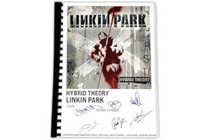 AllStarMedia Linkin Park Hybrid Theory - Album autografato con testo della canzone, edizione limitata, libro per fan o collezionisti di musica, decorazione per la casa