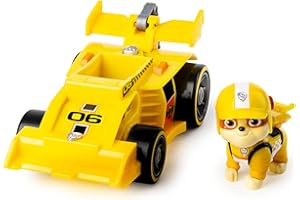 PAW Patrol, Ready, Race, Rescue, Race & Go Deluxe Pojazdy z dźwiękami, dla dzieci w wieku od 3 lat (style różnią się - Chase, Rubble, Skye, Marshall, JEDEN WYBIERANY Losowo)