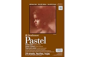 Strathmore 403-9 Assorted Color Pastel Paper Pad 9 x 12-inch, 24 Sheets