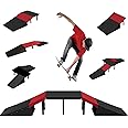 The Magic Toy Shop 6 in 1 Skate Ramp Set For Scooter Skateboard Stunt Bike Inline Roller Skates BMX