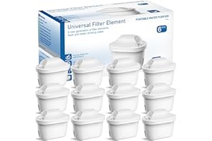 WATERJINGYI Wasserfilter Ersatz für Brita® Marella® Kanne Brita® Wasserkocher,Wasserfilter kartuschen Kompatibel mit Brita® Maxtra+® Plus Maxtra Pro® All-in-1 Reduziert Verunreinigungen-12er Set