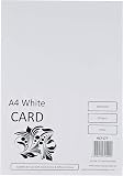 HCP Cartons 250g/m² A4 Blanc - Lot De 100 Feuilles Papier Cartonné Premium Pour Créations
