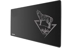 JIALONG Tappetino Mouse Gaming Grande Mouse Pad XXL (900x400x3mm) Confortevole, Tappetino per Mouse con Superficie in Stoffa Esclusiva, Precisione e Velocità Migliorate, Progettato per il Giocatore