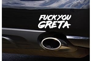 EDELFOLIEN Auto Aufkleber - Fuck you Greta Sticker Decal Folie Autozubehör Gadget Tuning