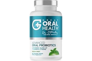 Advanced Oral Probiotics for Mouth - Bad Breath Treatment Supplement with BLIS K12 BLIS M18 - Dentist Formulated - E-Book Included (60 Count (Pack of 1)