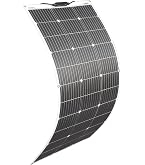 Aysolar Panneau Solaire Flexible 100W 12V Monocristallin Souple - Camping-Car Bateau Toit Yacht Caravane