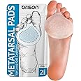 Metatarsal Pads Ball of Foot Cushions - Metatarsal Pads for Women and Men - Soft Gel Foot Pads Metatarsal Foot Forefoot Cushioning Foot Pain Relief - 2 Pairs Clear