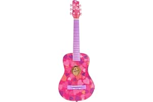 CB SKY 30-inch Junior/Student CLASSICAL Guitar Pink/Beginner/Kids (Pink heart)